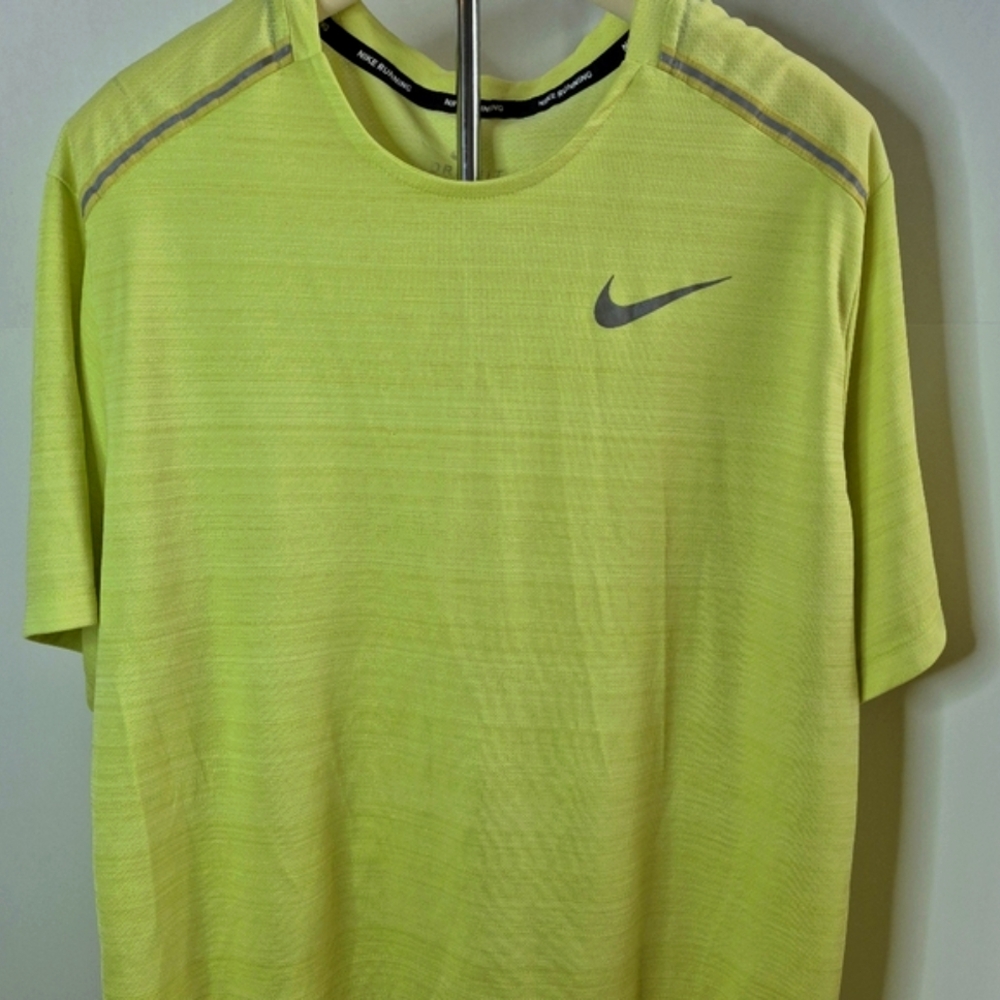 Nike Dri Fit Men's Lime Green Athletic Shirt